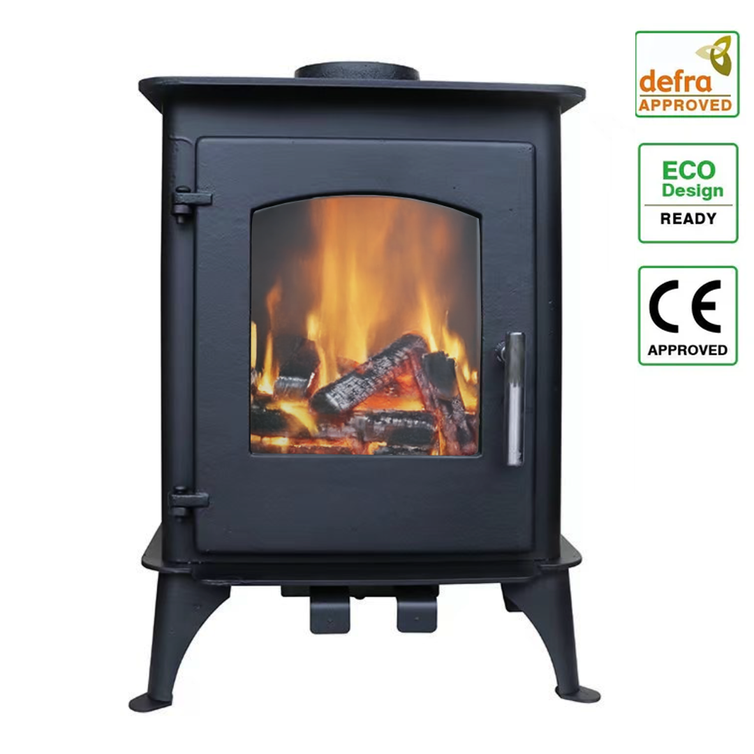 5KW | Multi-Fuel Wood Stove | Log Burner | Cast Iron | Model DL007