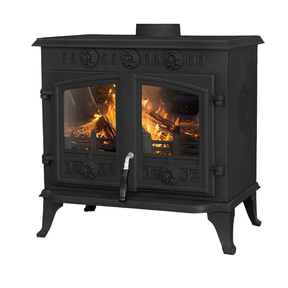 10KW | Multi-Fuel Wood Stove | Log Burner | Cast Iron | Model JA006