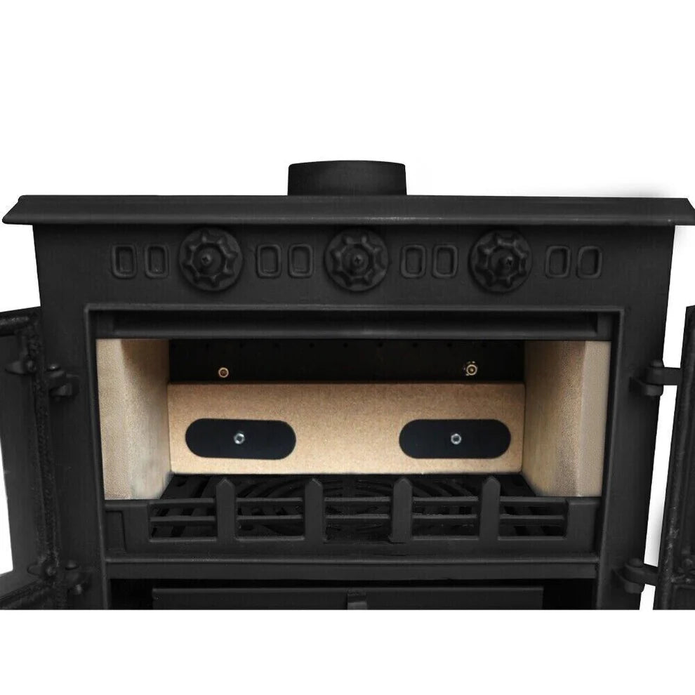 10KW | Multi-Fuel Wood Stove | Log Burner | Cast Iron | Model JA006
