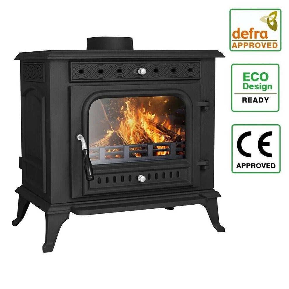 10KW | Multi-Fuel Wood Stove | Log Burner | Cast Iron | Model JA031