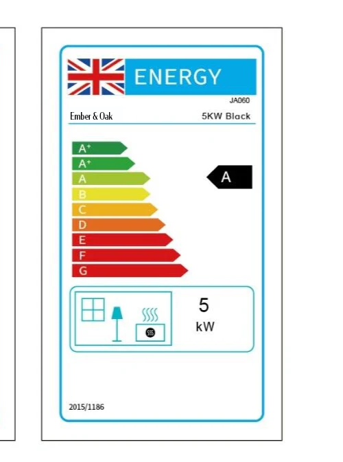 5KW | Multi-Fuel Wood Stove | Log Burner | Cast Iron | Model JA060