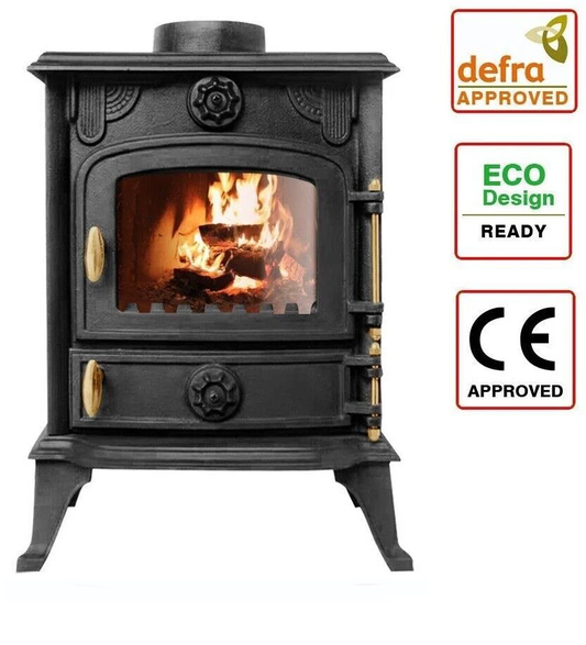 5KW | Multi-Fuel Wood Stove | Log Burner | Cast Iron | Model JA013