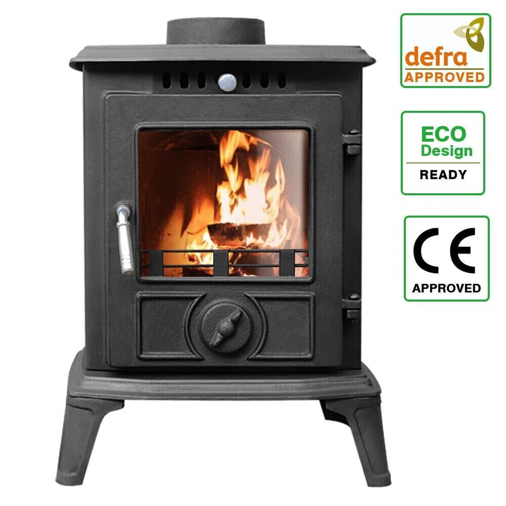 5KW | Multi-Fuel Wood Stove | Log Burner | Cast Iron | Model JA060