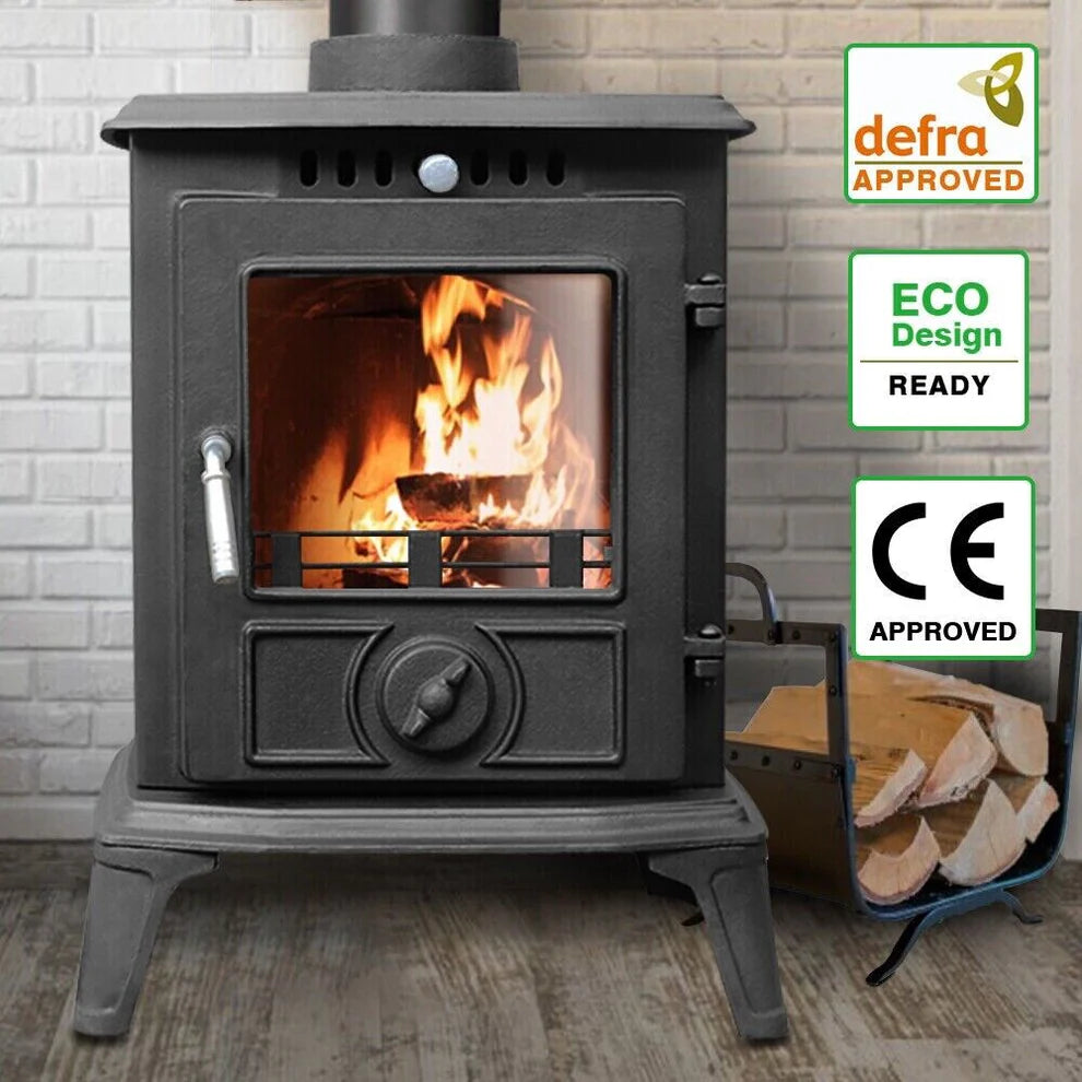 5KW | Multi-Fuel Wood Stove | Log Burner | Cast Iron | Model JA060