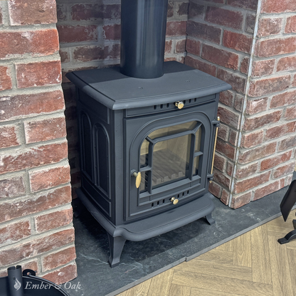 7KW | Multi-Fuel Wood Stove | Log Burner | Cast Iron | Model JA008