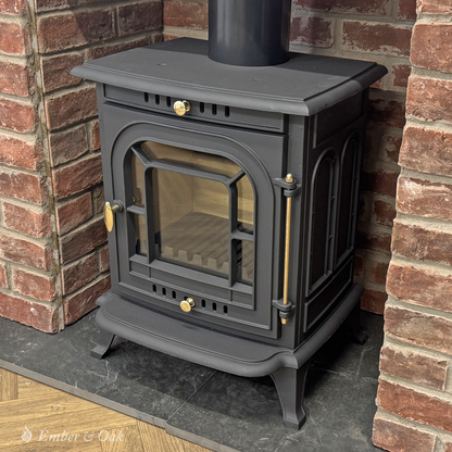 7KW | Multi-Fuel Wood Stove | Log Burner | Cast Iron | Model JA008