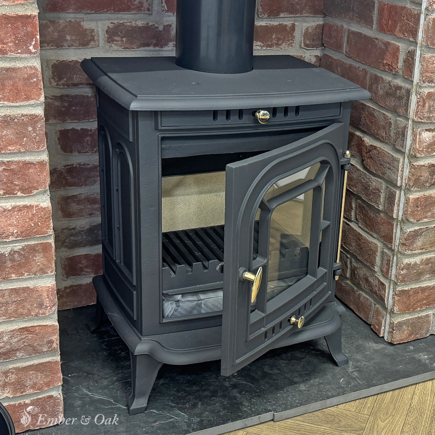 7KW | Multi-Fuel Wood Stove | Log Burner | Cast Iron | Model JA008