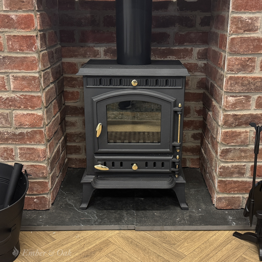 7KW | Multi-Fuel Wood Stove | Log Burner | Cast Iron | Model JA010