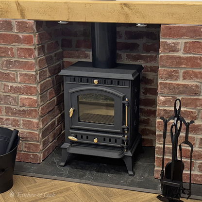 7KW | Multi-Fuel Wood Stove | Log Burner | Cast Iron | Model JA010