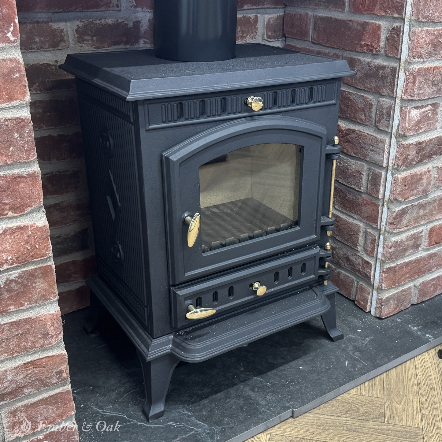 7KW | Multi-Fuel Wood Stove | Log Burner | Cast Iron | Model JA010