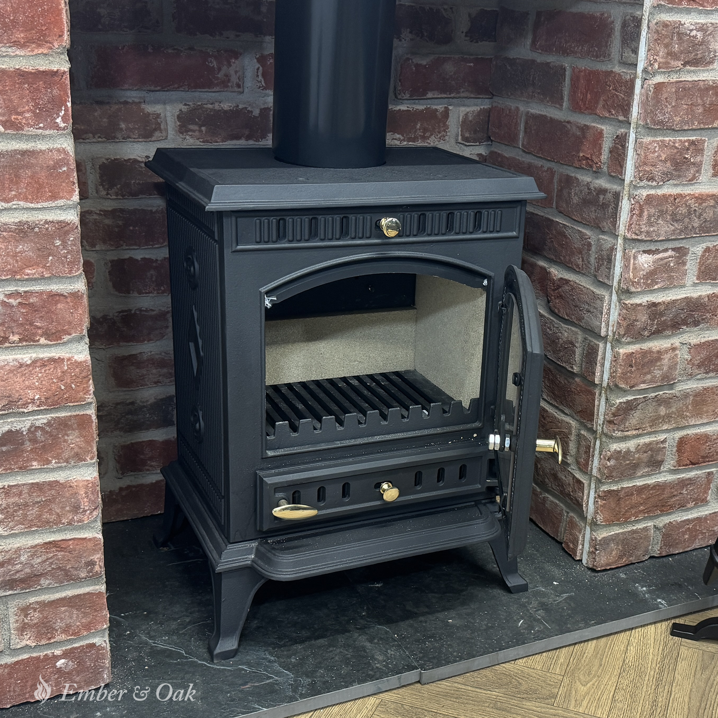 7KW | Multi-Fuel Wood Stove | Log Burner | Cast Iron | Model JA010
